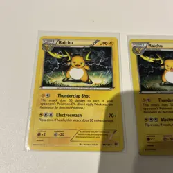 Pokemon TCG XY: Breakthrough Raichu Card 49/162 Reverse Holo Foil Near Mint - Image 2