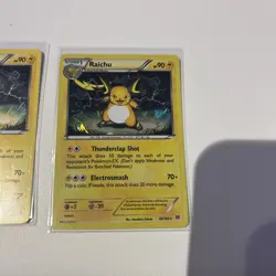 Pokemon TCG XY: Breakthrough Raichu Card 49/162 Reverse Holo Foil Near Mint - Image 4