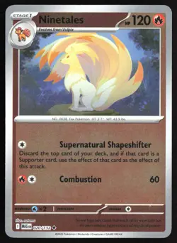 Pokemon TCG - Ninetales Reverse Holo ME01: Mega Evolution 020/132 NM - Image 1