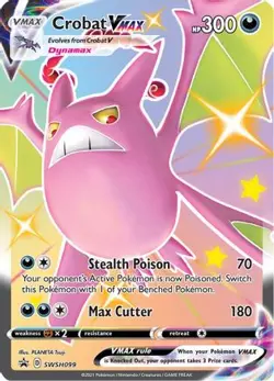 Crobat VMAX SWSH099 Holo Sword & Shield Promo Pokemon Card Near Mint - Image 1