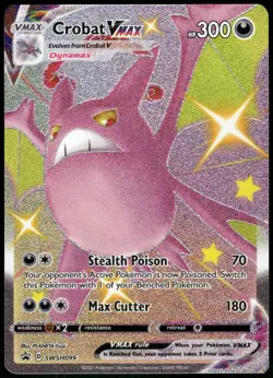 Crobat VMAX SWSH099 Holo Sword & Shield Promo Pokemon Card Near Mint - Image 2