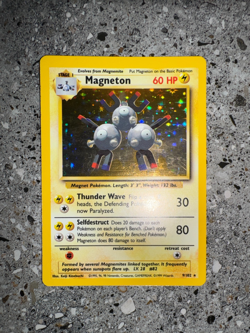 Pokemon TCG Cards Magneton 9/102 Base Set Holo Rare EXC - Image 4