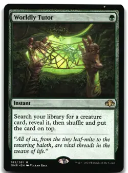 Worldly Tutor 185 Magic_the_gathering Dominaria Remastered - Image 1