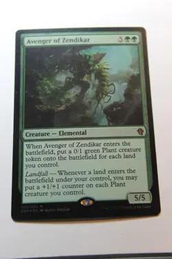 MTG Avenger of Zendikar x1-Foil -Duel Decks: Zendikar vs. Eldrazi-Lightly Played - Image 1