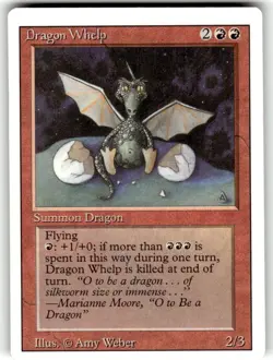 Magic: The Gathering Creature Dragon Whelp Revised MTG Uncommon Regular - Image 1