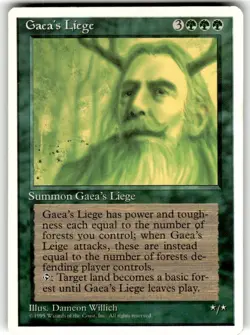 Gaea's Liege MTG Core Set 4th Edition Regular - Image 1
