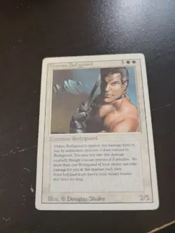 MTG - Veteran Bodyguard - Revised Edition Magic the Gathering Card- MP m3 - Image 1