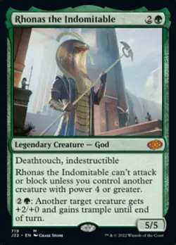MTG Rhonas the Indomitable, NM-Mint, English Jumpstart 2022 - Image 1