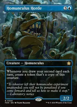 MTG Homunculus Horde - Foil - Borderless, Foundations, Lightly Played, English - Image 1