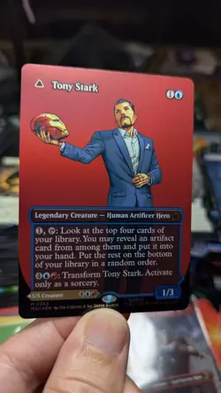 Tony Stark The Invincible Ironman #363 FOIL NM Marvel Borderless Comic MTG Magic - Image 1