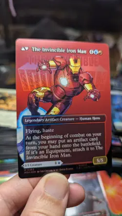 Tony Stark The Invincible Ironman #363 FOIL NM Marvel Borderless Comic MTG Magic - Image 2