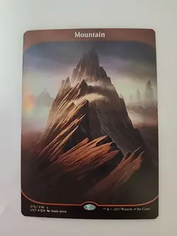 MTG Mountain - Unstable 215 - Foil NM Magic The Gathering - Image 1