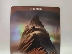 MTG Mountain - Unstable 215 - Foil NM Magic The Gathering - Image 2