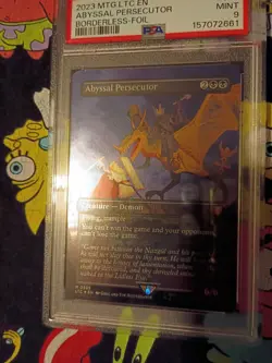 MTG Abyssal Persecutor Borderless Foil Lord of the Rings 525 PSA 9 - Image 2