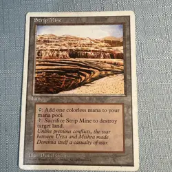 MTG 4th Edition Strip Mine Mp - Image 1