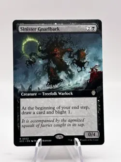 Sinister Gnarlback 0032 Extended Art Commander: Lorwyn Eclipsed ECC MTG NM - Image 1