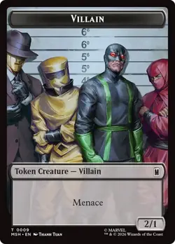 4x Robot Villain/Villain Token, MTG, Super Heroes Tokens, 4 pack, Magic - Image 2