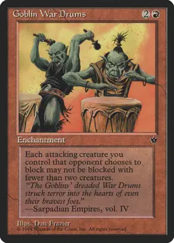 MTG | 4x GOBLIN WAR DRUMS x4 | Fallen Empires | Played | You Pick Art! - Image 1