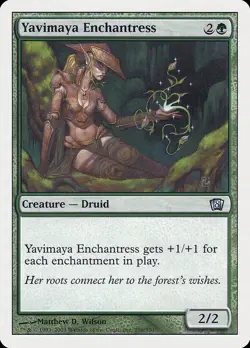 MTG | 4x YAVIMAYA ENCHANTRESS x4 | 8th Edition | Light Play | Ships Free! - Image 1