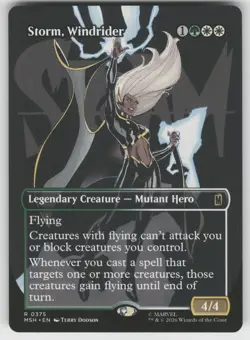Storm, Windrider (Borderless) 375 Marvel Super Heroes MTG NM - Image 1