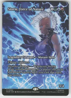 Storm, Force of Nature (Borderless) 94 Marvel Universe Eternal-Legal MTG NM - Image 1