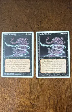 Word of Binding MTG Core Set 4th Edition Regular Magic, The Gathering M/HP - Image 1