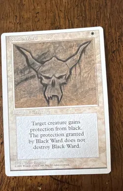 Black Ward MTG Core Set 4th Edition Regular Magic The Gathering MTG M/HP - Image 1