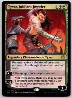Tyvar, Jubilant Brawler 218 Phyrexia: All Will Be One Magic: The Gathering LP - Image 1