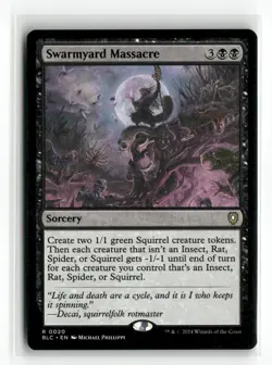 Swarmyard Massacre Bloomburrow NM Rare #20 MTG Magic - Image 1