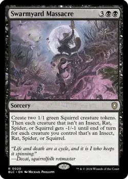 Swarmyard Massacre Bloomburrow NM Rare #20 MTG Magic - Image 3
