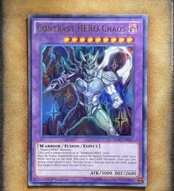 Yugioh Contrast HERO Chaos SDHS-EN041 Ultra Rare 1st Ed NM - Image 1