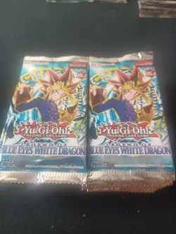 Yugioh Legend of Blue-Eyes White Dragon 25th Anniversary Loose Packs 24 Sealed! - Image 1