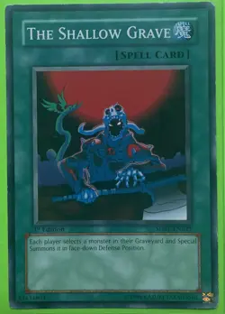The Shallow Grave SDRL-EN023 - Yugioh Yu Gi Oh! 1st Edition MP - Image 1