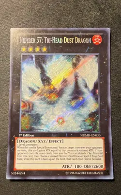 Number 57: Tri-Head Dust Dragon NUMH-EN030 Number Hunters 1st Edition - Image 1