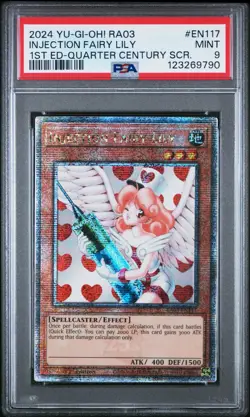 2024 YU-GI-OH! RA03-QUARTER CENTURY BONANZA #EN117 INJECTION FAIRY LILY PSA 9 - Image 1