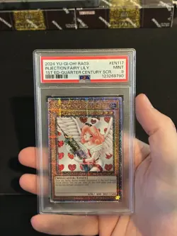 2024 YU-GI-OH! RA03-QUARTER CENTURY BONANZA #EN117 INJECTION FAIRY LILY PSA 9 - Image 3