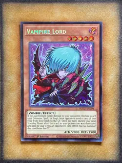 Yugioh Vampire Lord BLGG-EN004 Secret Rare 1st Ed NM - Image 1