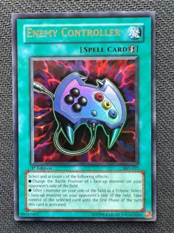 Yugioh Enemy Controller 1st Edition Ultra Rare AST-037 NM - Image 1