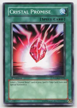 Crystal Promise FOTB-EN036 Force of the Breaker Yu-Gi-Oh 1st Edition LP - Image 1