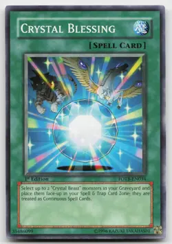 Crystal Blessing FOTB-EN034 Force of the Breaker Yu-Gi-Oh 1st Edition NM - Image 1