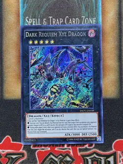 Yugioh Dark Requiem Xyz Dragon INOV-EN049 Secret Rare NM - Image 1