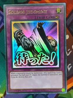 Yugioh TCG Solemn Judgment Ultra Rare STAMP RA05-EN124 1st Edition NM - Image 1