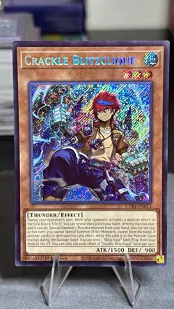 Yu-Gi-Oh! Crackle Blitzclique CORI-EN012 Chaos Origins 1st Ed Secret Rare - Image 1