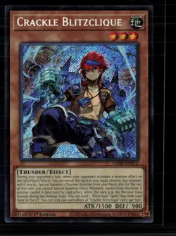 Yu-Gi-Oh! 2020 Konami Core Rock Crackle Blitzclique 1st Edition - Image 1