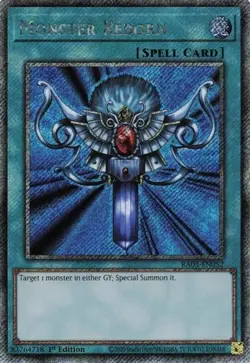 Monster Reborn Platinum Secret Rare RA03-EN052 Yugioh - Image 1