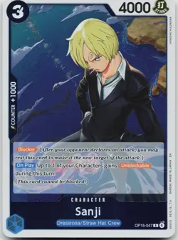 [Playset of 4] Sanji OP15-047 Foil One Piece Adventure on Kami's Island - NM - Image 5