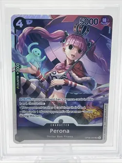 Pristine 2024 BGS 10 ONE PIECE OP06-WINGS OF THE CAPTAIN #093 PERONA SR - Image 2