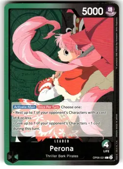 ONE PIECE CCG Perona OP06-021 English Leader - Image 1