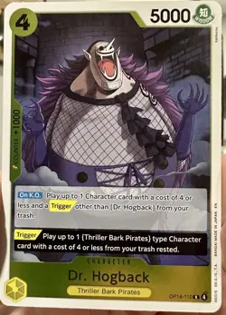 Dr. Hogback OP14-110 Rare The Azure Sea's Seven One Piece Foil NM - Image 1