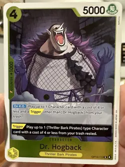 Dr. Hogback OP14-110 Rare The Azure Sea's Seven One Piece Foil NM - Image 2